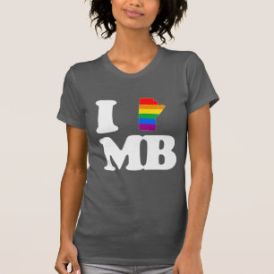 T-SHIRT J'AIME MANITOBA GAI - BLANC - .PNG