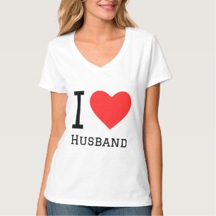 T-shirt J'aime mari carré autocollant