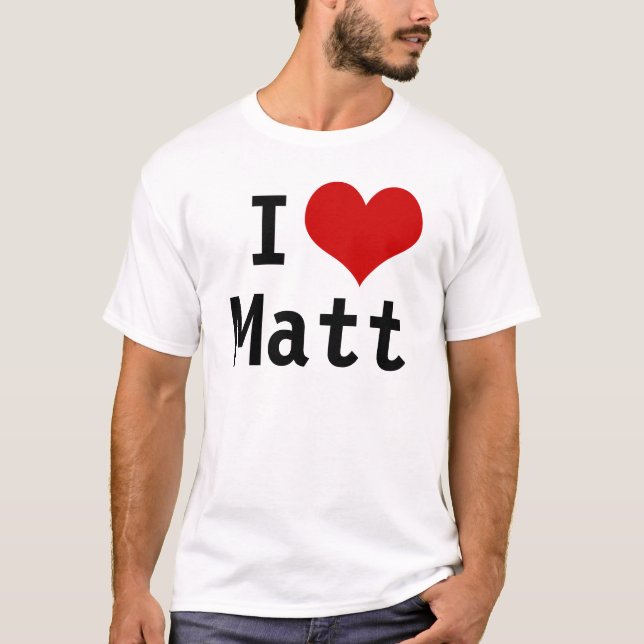 T-shirt J'aime Matt (Devant)