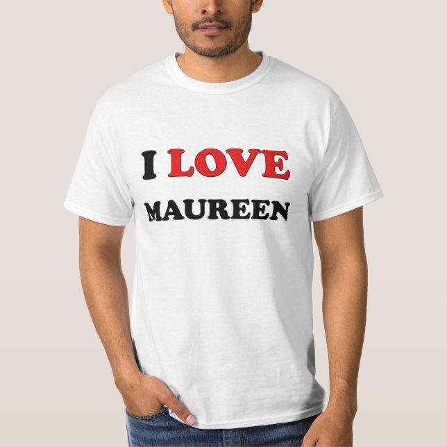 T-shirt J'aime Maureen (Devant)