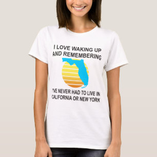 T-shirt J'Aime Me Réveiller En Floride Et Ne Jamais Avoir 
