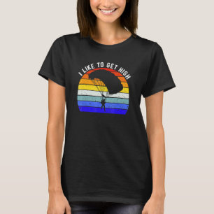 T-shirt J'aime me sentir en hauteur Saut en parachute Par