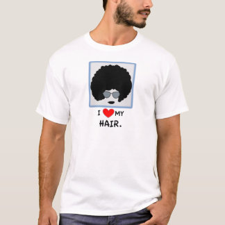 T-shirt J'aime mes cheveux - Afro