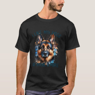 T-shirt J'aime mes chiens et peut-être 3 personnes berger 