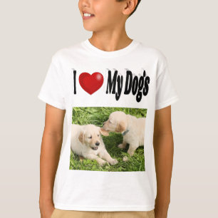T-shirt J'aime mes chiens photo
