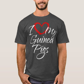 T-shirt J'aime mes cochons d'Inde, Je Me Cochonnes d'Inde 