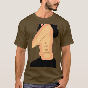 T-shirt j'aime mes courbes