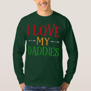 T-shirt J'Aime Mes Daddies Gay Dads LGBT 