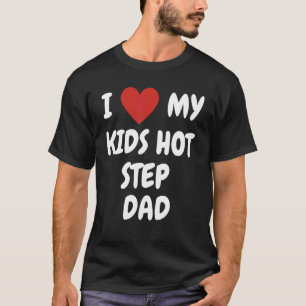 T-shirt J'aime mes enfants Étape chaude papa aimer l'Expre
