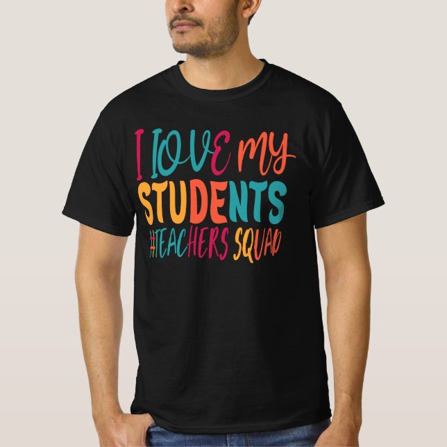 T-SHIRT J'AIME MES ÉTUDIANTS. (Devant)