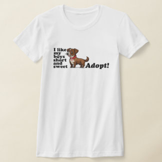 T-shirt J'aime mes garçons courts et doux...à adopter !