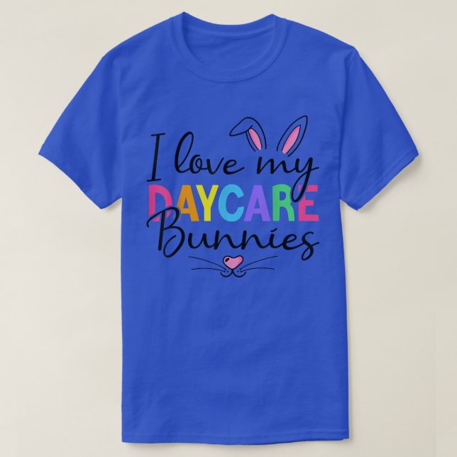 T-shirt J'Aime Mes Garderies Garderies Garderie Enseignant (Design devant)