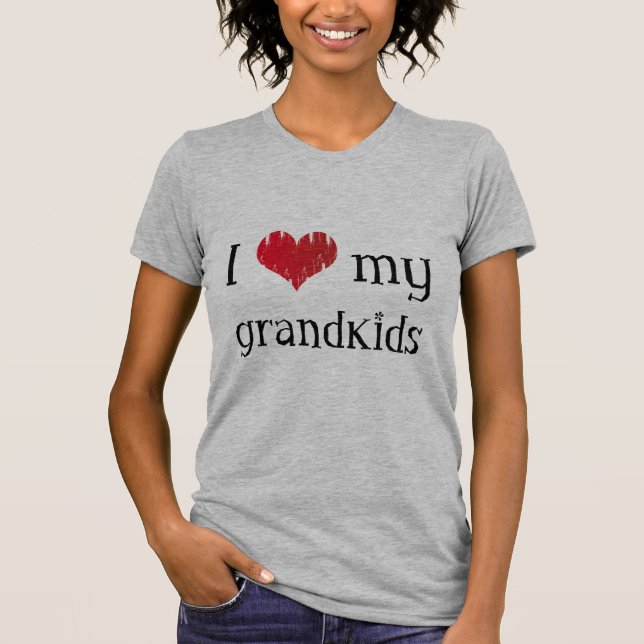 T-shirt J'aime mes grandkids (Devant)