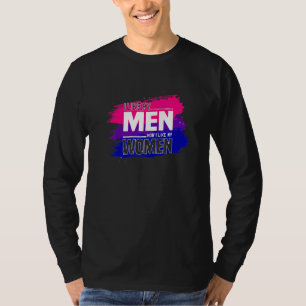 T-shirt J'Aime Mes Hommes J'Aime Mes Femmes Bisexuelle Fie