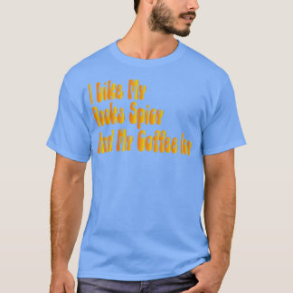 T-shirt J'Aime Mes Livres Épicé Et Mon Café Icy 1