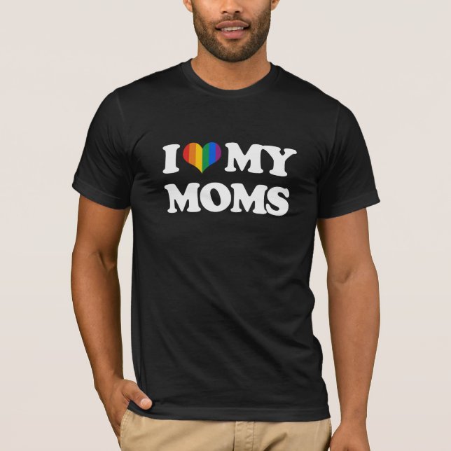 T-SHIRT J'AIME MES MAMANS - (Devant)