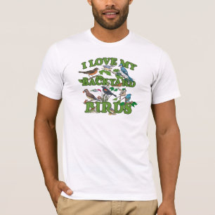 T-shirt J'aime mes oiseaux de jardin