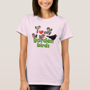 T-shirt J'Aime Mes Oiseaux De Jardin
