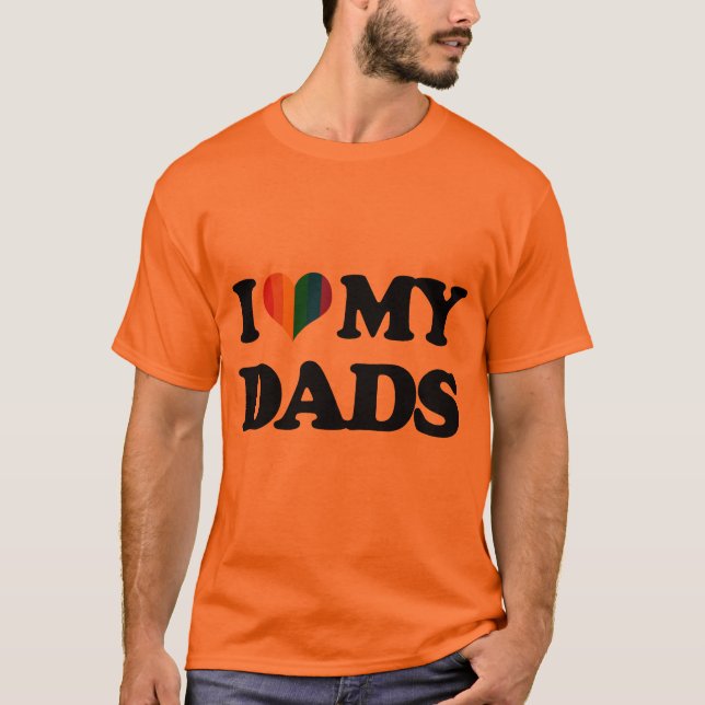 T-shirt J'aime mes papas (Devant)