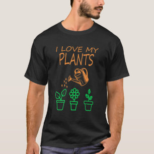 T-shirt J'aime mes plantes de jardinage en serre pépinière