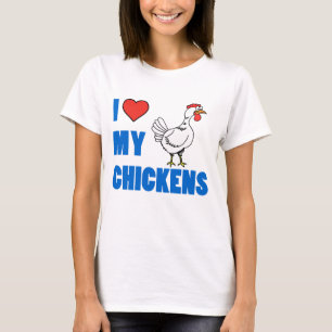 T-shirt J'aime mes poules