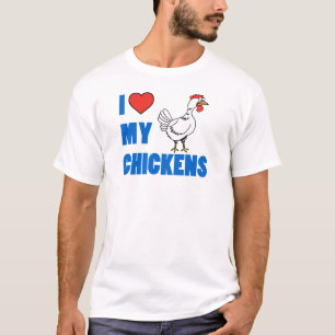 T-shirt J'aime mes poulets
