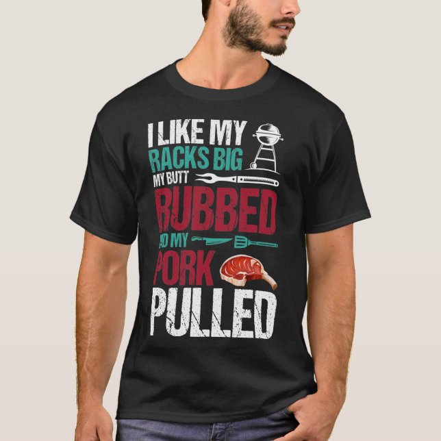 T-shirt J'Aime Mes Racks Gros Mon Beurre Et Mon Porc  (Devant)