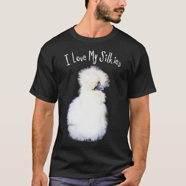 T-shirt J'Aime Mes Silkies Silkie Chicken Tee (Devant)