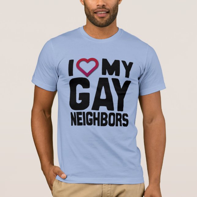 T-SHIRT J'AIME MES VOISINS GAIS - .PNG (Devant)