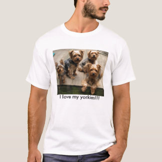 T-shirt J'aime mes yorkies ! ! !