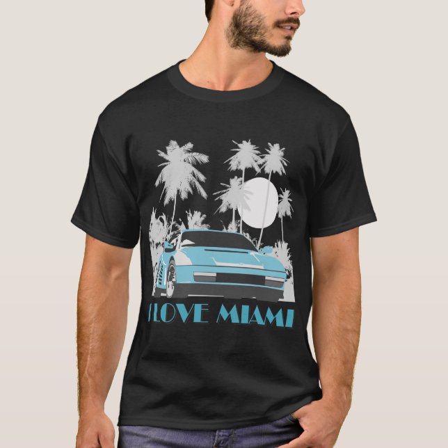 T-shirt J'aime Miami (Devant)