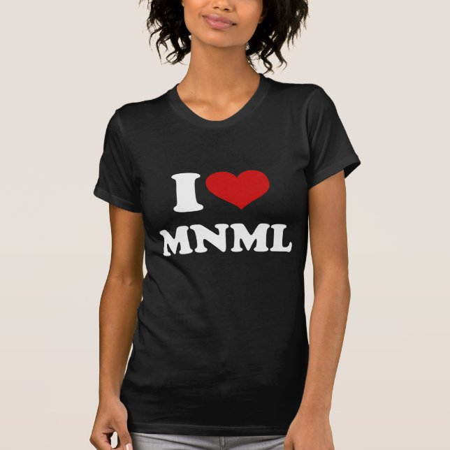 T-shirt J'aime minimal (Devant)