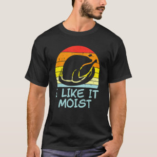 T-shirt J'Aime Moist Turquie Rétro Hommes Thanksgiving Fem