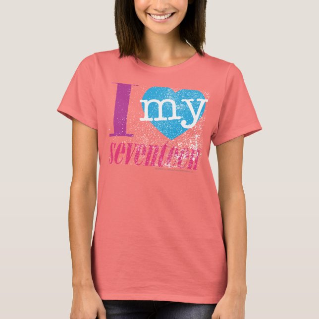 T-shirt J'Aime Mon 17 Aqua (Devant)