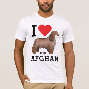 T-shirt J'aime mon afghan