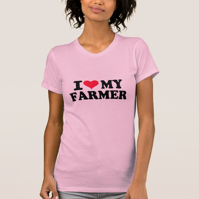 T-shirt J'aime mon agriculteur (Devant)