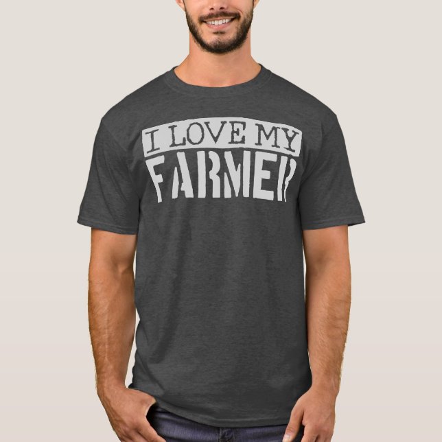T-shirt J'Aime Mon Agriculteur (Devant)