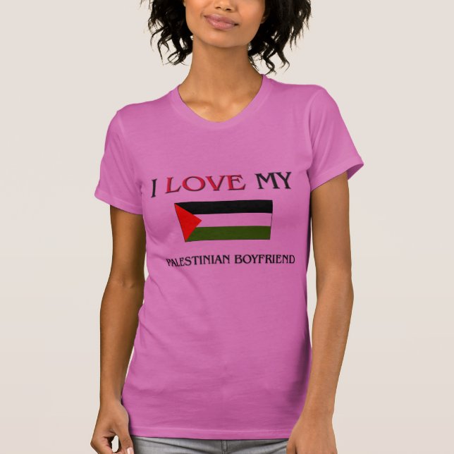T-shirt J'aime mon ami palestinien (Devant)