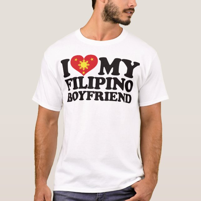 T-shirt J'aime mon ami philippin (Devant)