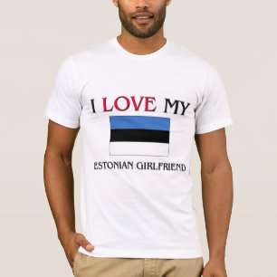 T-shirt J'aime mon amie estonienne