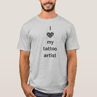T-shirt J'aime mon artiste de tatouage