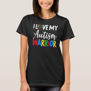 T-shirt J'Aime Mon Autisme Guerrier Asd Autiste Autiste Aw