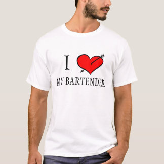 T-shirt J'aime mon barman