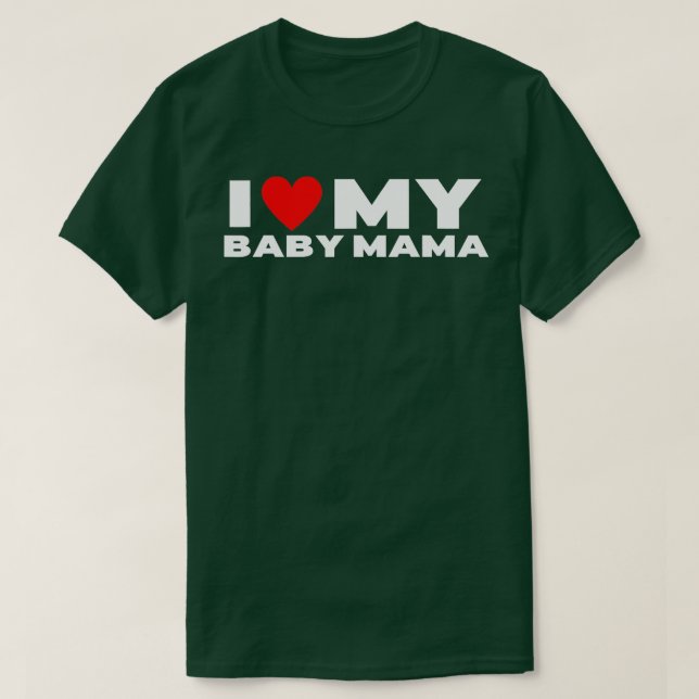 T-shirt J'Aime Mon Bébé Maman Bébé Drôle Momma (Design devant)