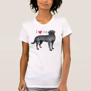 T-shirt J'aime mon Black Lab
