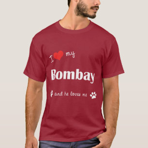 T-shirt J'aime mon Bombay (le chat masculin)