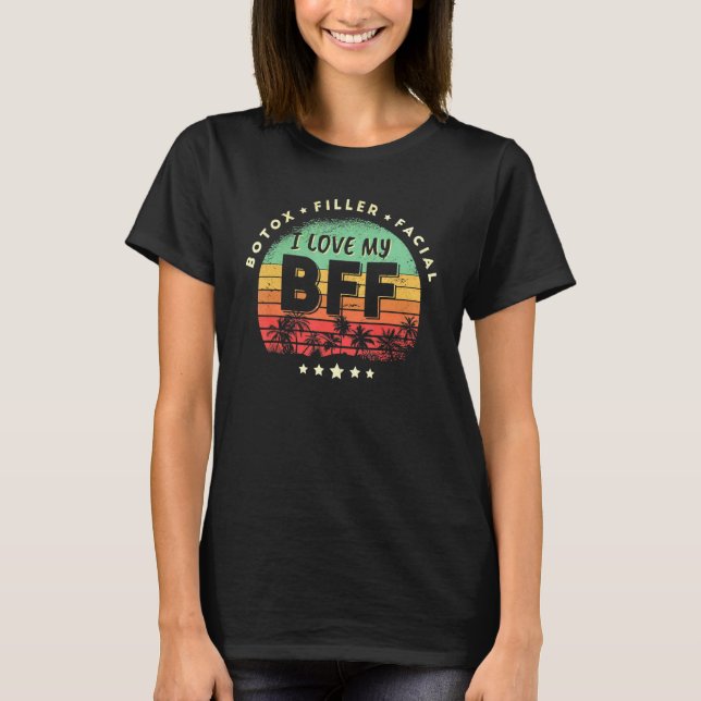T-shirt J'aime mon bouffon Botox Remplissage visage Soin d (Devant)
