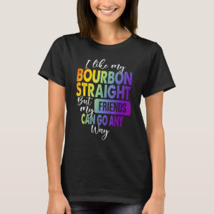 T-shirt J'Aime Mon Bourbon Droit Lgbt Pride Gay Lesbian