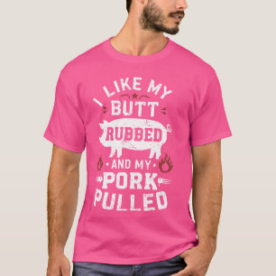 T-shirt J'aime mon bout de cul et mon porc pulled - BBQ Gr