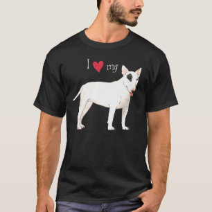T-shirt J'aime mon bull-terrier